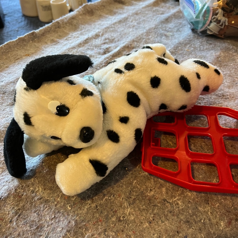 Battat Dalmatian and Carrying Case with a Bone